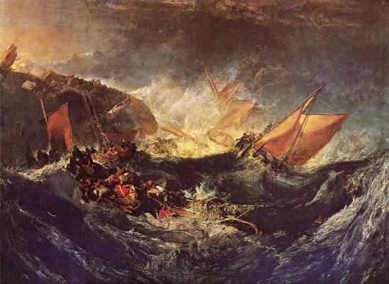 Знаменитое полотно «Крушение транспортного корабля» (1810) — одно из первых, встречающихся посетител Знаменитое полотно «Крушение транспортного корабля» (1810) — одно из первых, встречающихся посетител