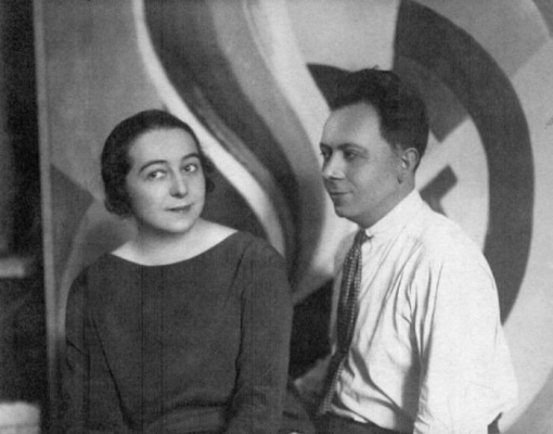 Spouses Robert and Sonia Delaunay, the founders of Orphism.    "Cosmic upheavals, the desire for purif