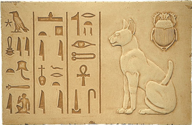 In Ancient Egypt, cats were everywhere: they were carved from stone, painted on dishes and walls of In Ancient Egypt, cats were everywhere: they were carved from stone, painted on dishes and walls of