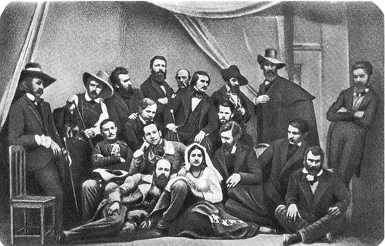 Гоголь с русскими художниками в Риме. 1845 год. Гоголь с русскими художниками в Риме. 1845 год.