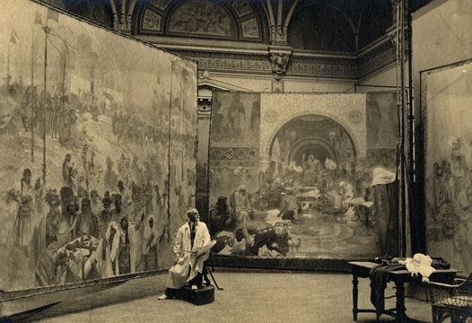 Это — уникальные произведения Альфонса Мухи (1860 — 1939), более известного своими рекламными плакат Это — уникальные произведения Альфонса Мухи (1860 — 1939), более известного своими рекламными плакат