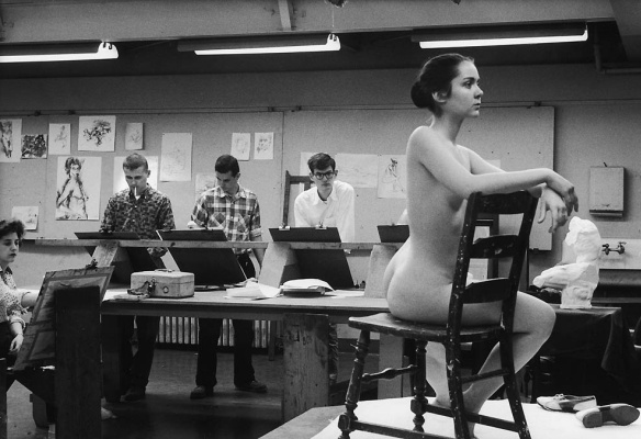 University of Iowa students in their class, 1961 University of Iowa students in their class, 1961