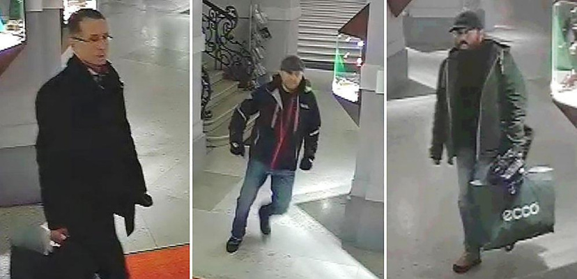 Снимки трёх подозреваемых в краже, опубликованные полицией Вены. Источник: Art and Object Снимки трёх подозреваемых в краже, опубликованные полицией Вены. Источник: Art and Object