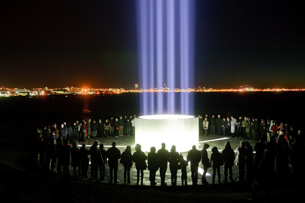 "I hope Imagine Peace Tower will give light to the strong wishes of World Peace from all corners of "I hope Imagine Peace Tower will give light to the strong wishes of World Peace from all corners of