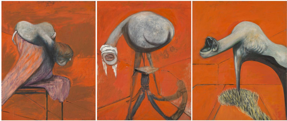 Francis Bacon. Three studies for figures at the base of the crucifixion