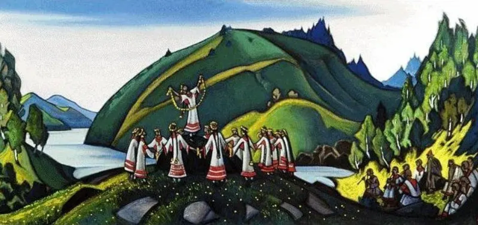 Nicholas Roerich. The Rite Of Spring. Sketch for the ballet "Spring sacred" by I. Stravinsky