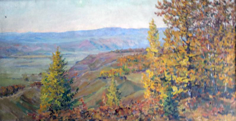 Vasily Fadeevich Demin. Autumn. Forest-steppe