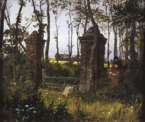 Vasily Dmitrievich Polenov. Vecchio cancello Vel. Normandia
