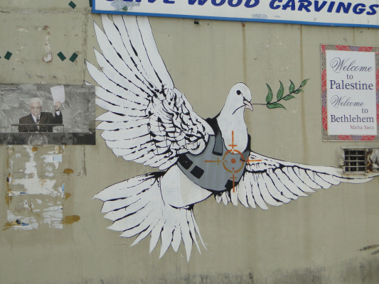 Banksy. 世界的鸽子