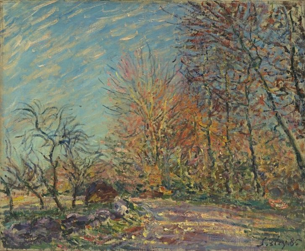 Alfred Sisley Lisière de la forêt à Fontainebleau, 1885, 73×60 cm