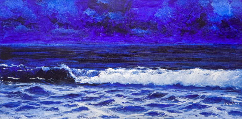 Daria Feliksovna Lagno. In the blue sea, the waves splash...