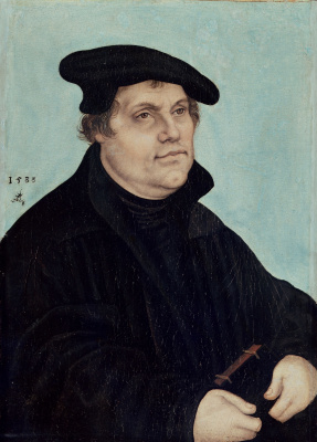 Lucas Cranach the Elder. Portrait Of Martin Luther
