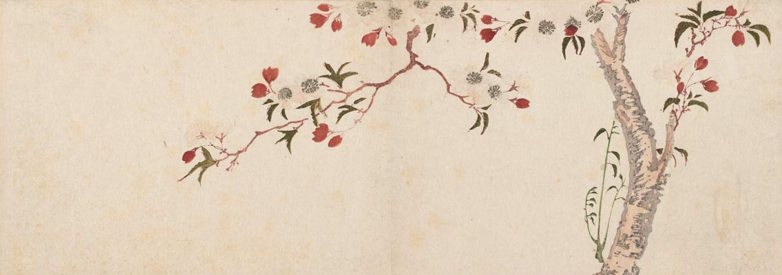 Utagawa Hiroshige. Cherry tree in bloom