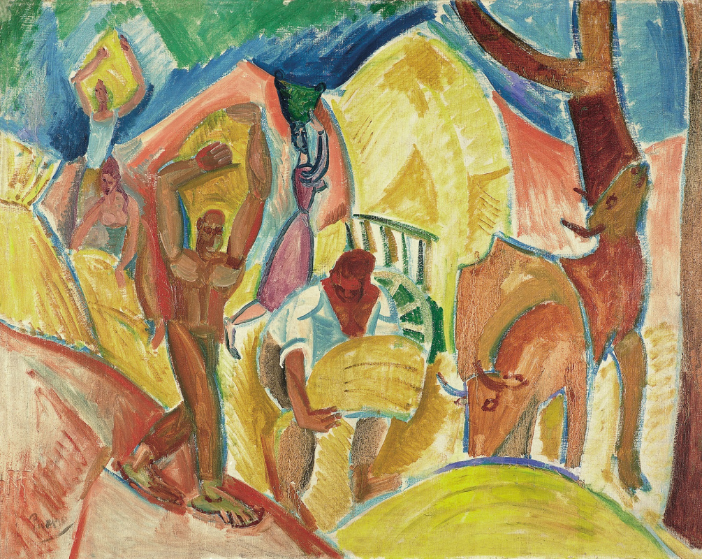 Пабло Пикассо - Завтрак на траве (по мотивам Мане), 1961, 73×60 см:  Описание произведения | Артхив