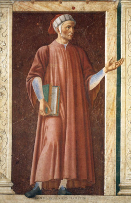 Andrea del Castaño. The famous person. Dante Alighieri