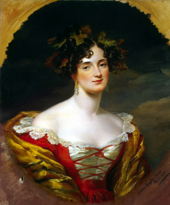 George Heather. Portrait of Sofia Potocka stanislavnovna (married Kiseleva)