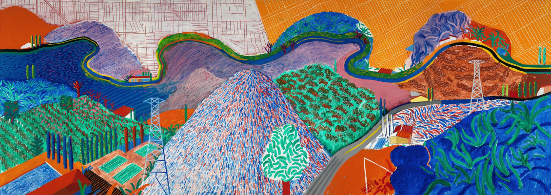 David Hockney. Mulholland Drive: The Road to the Studio