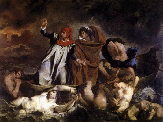 Eugene Delacroix. Dante and Virgil in Hell (Dante's Boat)