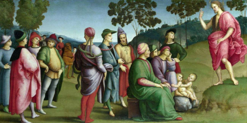 Raphael Sanzio. The Preaching Of St. John The Baptist