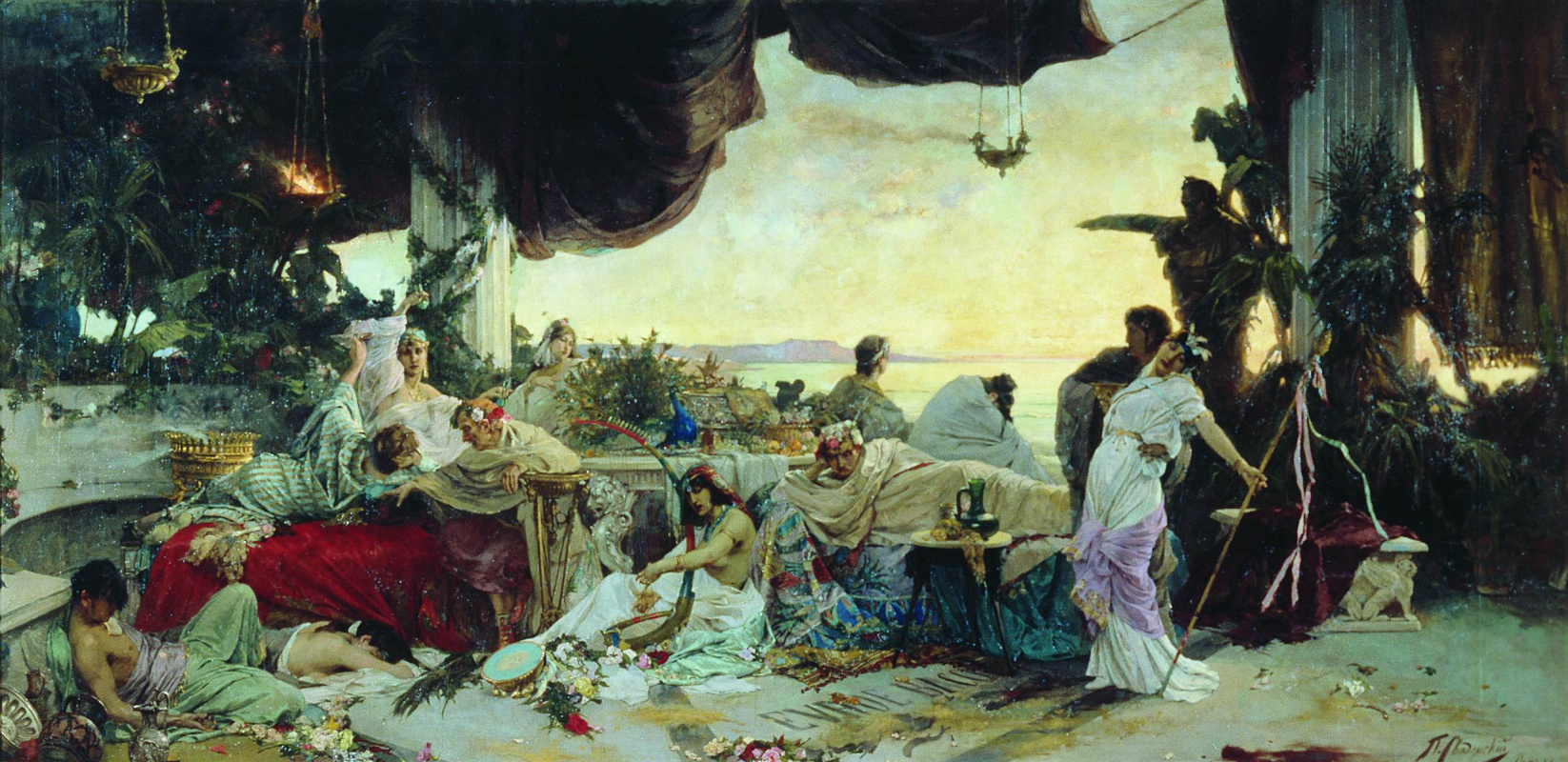 Картина Генриха Семирадского «Оргия времен Тиберия на острове Капри»