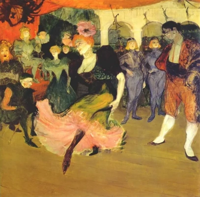 Henri de Toulouse-Lautrec. Marcelle Lender Dancing in the Bolero in 'Chilperic'