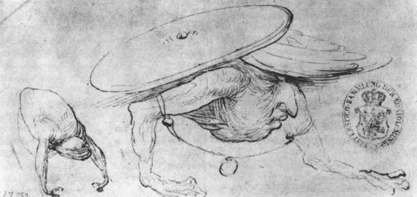 Hieronymus Bosch. Sketches of the monsters