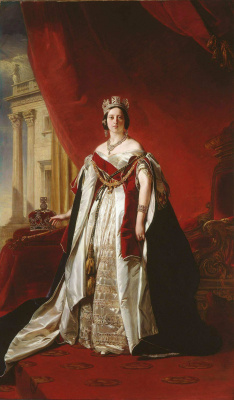 Franz Xaver Winterhalter. Ritratto della regina Vittoria