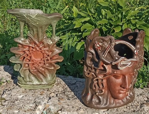 Boris Nikolayevich Chebotarev. Chebotareva-Gelovani Alexandra. Ceramics. Coposition gorgon Medusa, August.