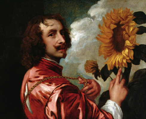 Anthony van Dyck. Autoritratto con girasole