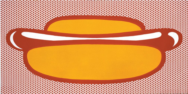 Roy Lichtenstein. Hot dog