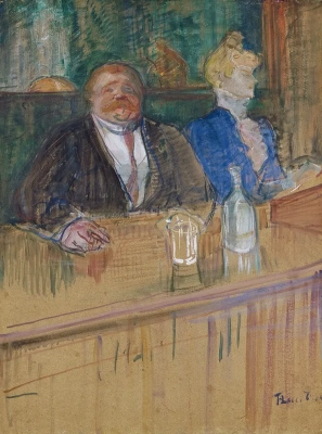 Henri de Toulouse-Lautrec. In the café: the customer and the anemic cashier