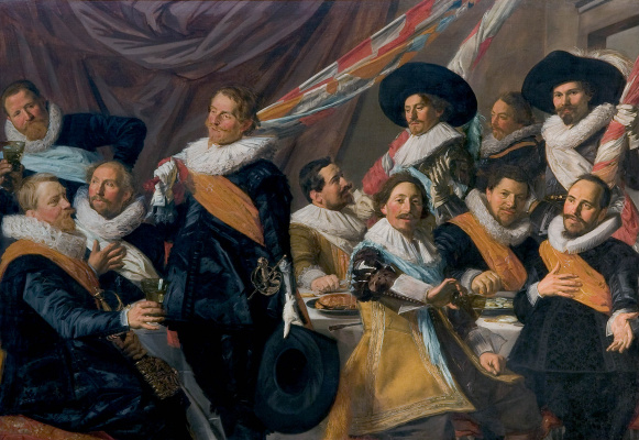 Frans Hals. The Banquet of the Officers of the St George Militia Company