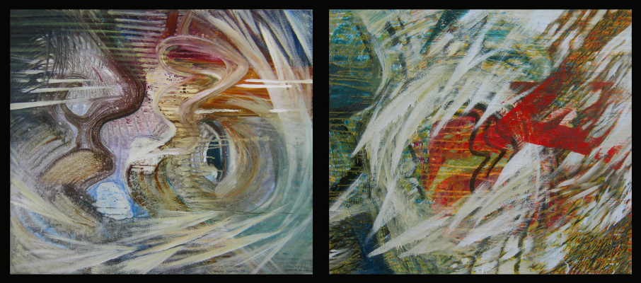 Maria Matienko. "Point of contact" diptych