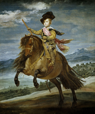 Diego Velazquez. Equestrian portrait of Prince Baltasar Carlos
