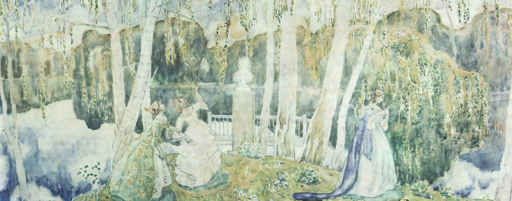 Victor Elpidiforovich Borisov-Musatov. Spring tale. Sketch of an unrealized fresco from the cycle "Seasons"