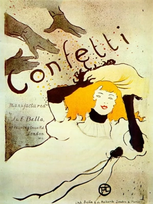 Henri de Toulouse-Lautrec. Confetti poster