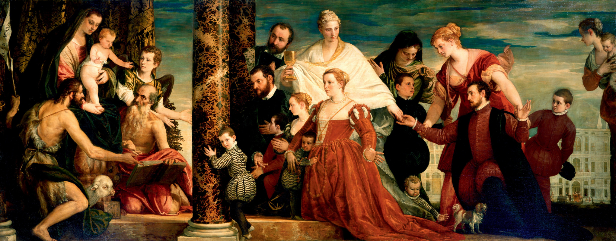 Веронезе Мадонна с семейством Куччина. Паоло Кальяри Веронезе (1528 -1588). Мадонна семьи Куччина. Паоло Веронезе (1528 — 1588) “брак в Кане”:. Возрождение рядом