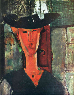 Amedeo Modigliani. Madame Pompadour. Portrait Of Beatrice Hastings