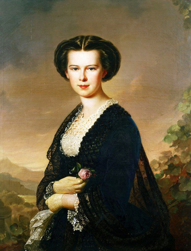 Anton Einsle. Empress Elisabeth of Austria, 1856