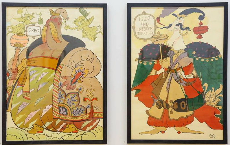 Эдуард Кирич. Рисунки к мультфильму «Энеида», 1980-е годы. Эдуард Кирич. Рисунки к мультфильму «Энеида», 1980-е годы.