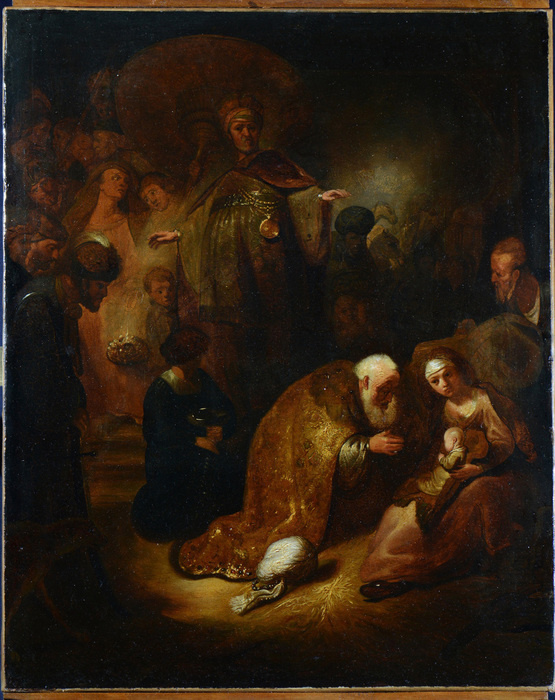 Рембрандт ван Рейн, «Поклонение волхвов» (1632/33). Источник: Fondazione Patrimonio Italia
Во время Рембрандт ван Рейн, «Поклонение волхвов» (1632/33). Источник: Fondazione Patrimonio Italia
Во время