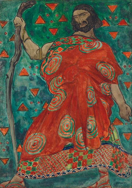 Лев Бакст. Эскиз костюма к спектаклю «Антигона» (Ок. 1904) Лев Бакст. Эскиз костюма к спектаклю «Антигона» (Ок. 1904)