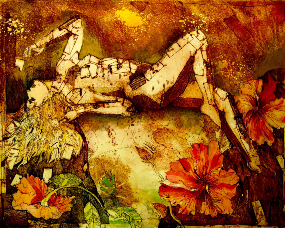 Джет Джеймс, «Духовный дождь» (2014). Источник: saatchiart.com Джет Джеймс, «Духовный дождь» (2014). Источник: saatchiart.com