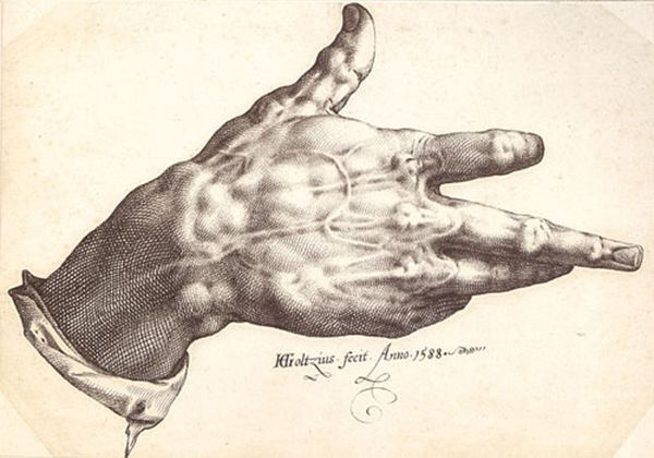 Генрик Гольциус. «Правая рука». 1588 Генрик Гольциус. «Правая рука». 1588