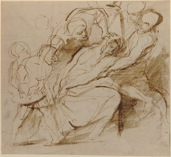 Hebborn’s forgery of the sketch for Christ Crowned with Thorns by Anthony van Dyck was acquired by t Hebborn’s forgery of the sketch for Christ Crowned with Thorns by Anthony van Dyck was acquired by t