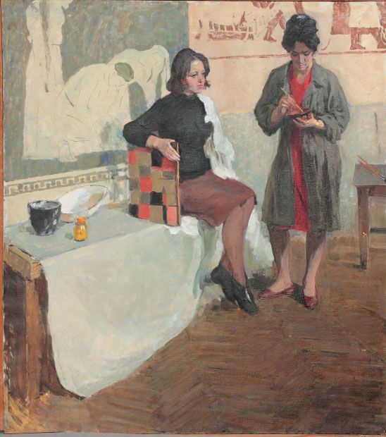 М. Д. Рубан. В мастерской. 1960 М. Д. Рубан. В мастерской. 1960