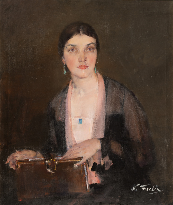 Nicolai Fechin. Portrait of Alexandra. 1926—1927. Private collection, Moscow Nicolai Fechin. Portrait of Alexandra. 1926—1927. Private collection, Moscow