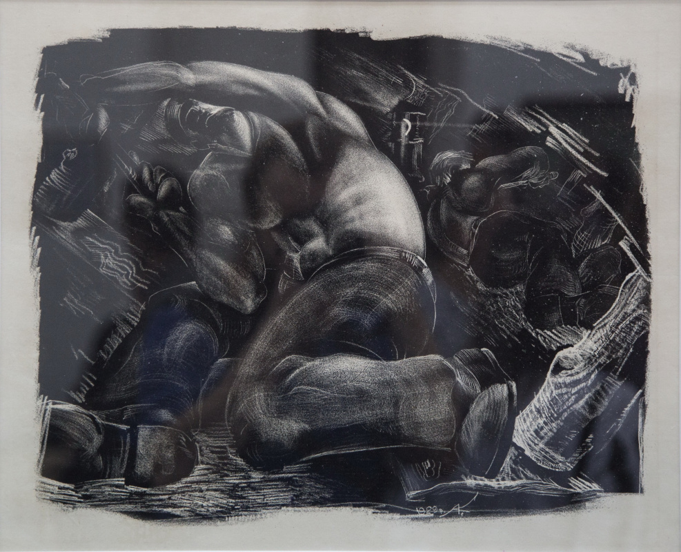 Алексей Кравцов «Забойщик», 1929, бумага, литография Алексей Кравцов «Забойщик», 1929, бумага, литография