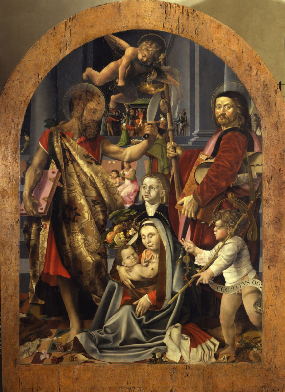 «Мадонна делла Пергола» Бернардино Детти (1520-е, Городской Музей Пистойи, Италия) тоже напоминает, 