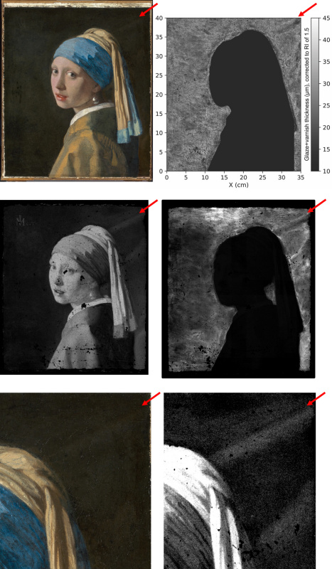 На двух последних снимках можно увидеть складки ткани, на фоне которой была изображена героиня 
